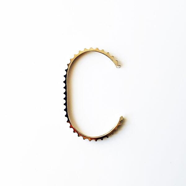 Bracelet roue dentée 5mm poli – Image 4